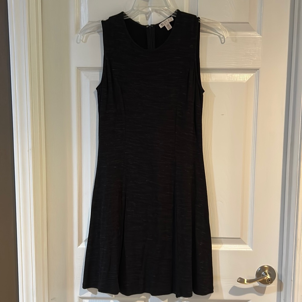 Black A-line dress